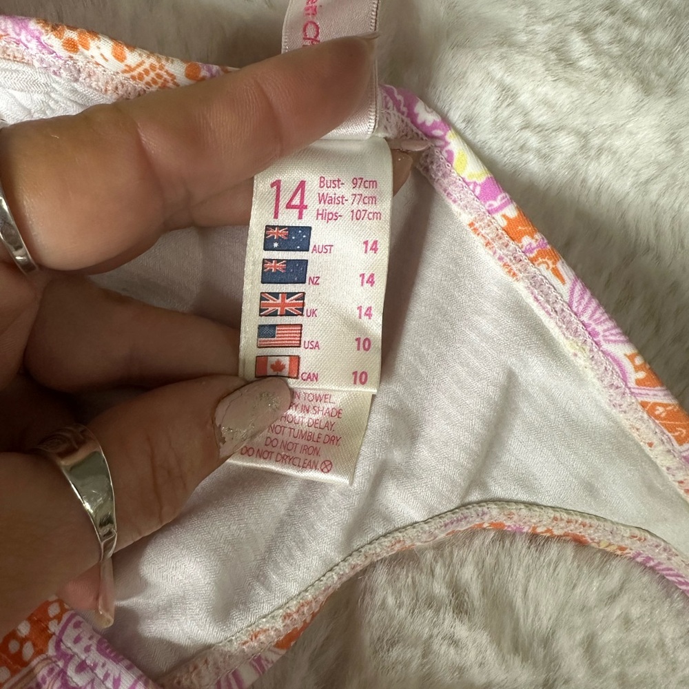 🌸🌸2Chillies Australian Orange and Pink Bikini - Picture 5 of 8